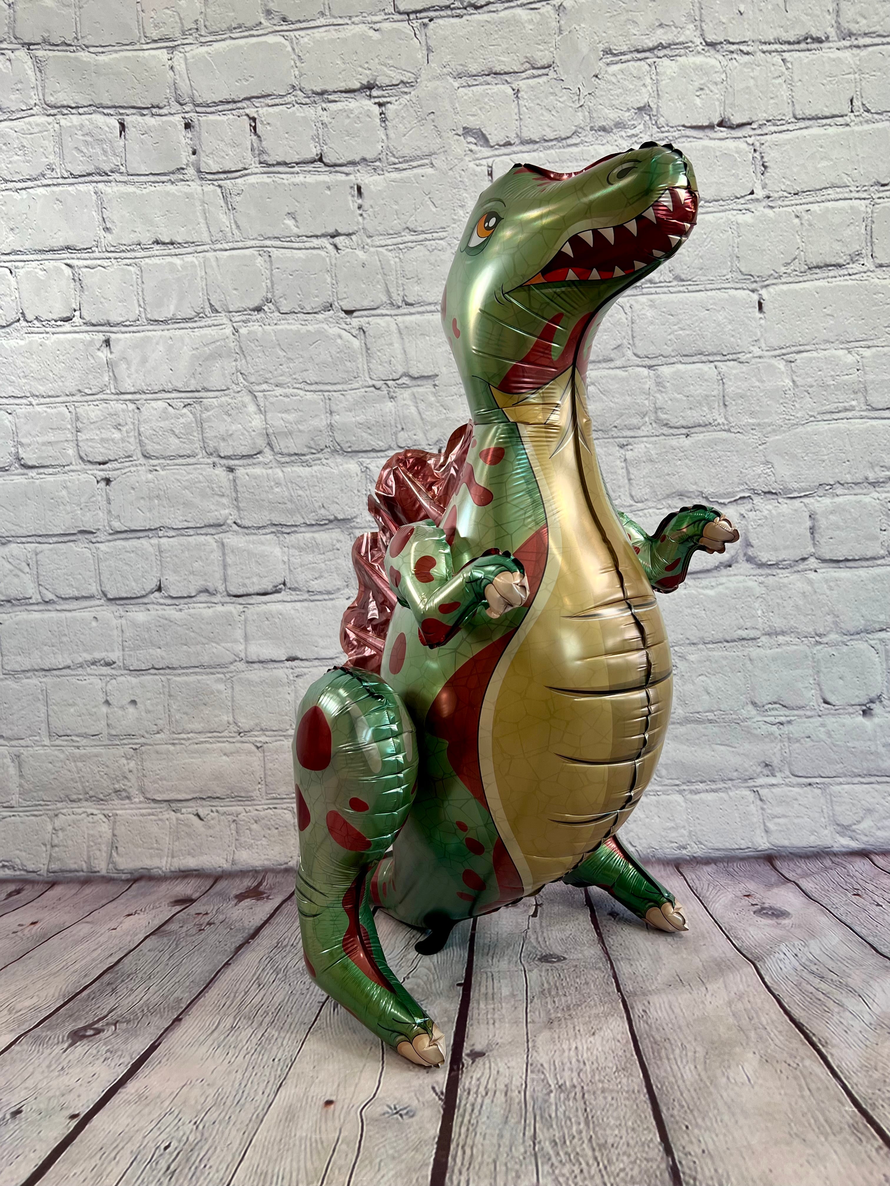 Dinosaur 4D Standing Balloon Set – Jumbo Foil Party Decor (3-Piece Set)