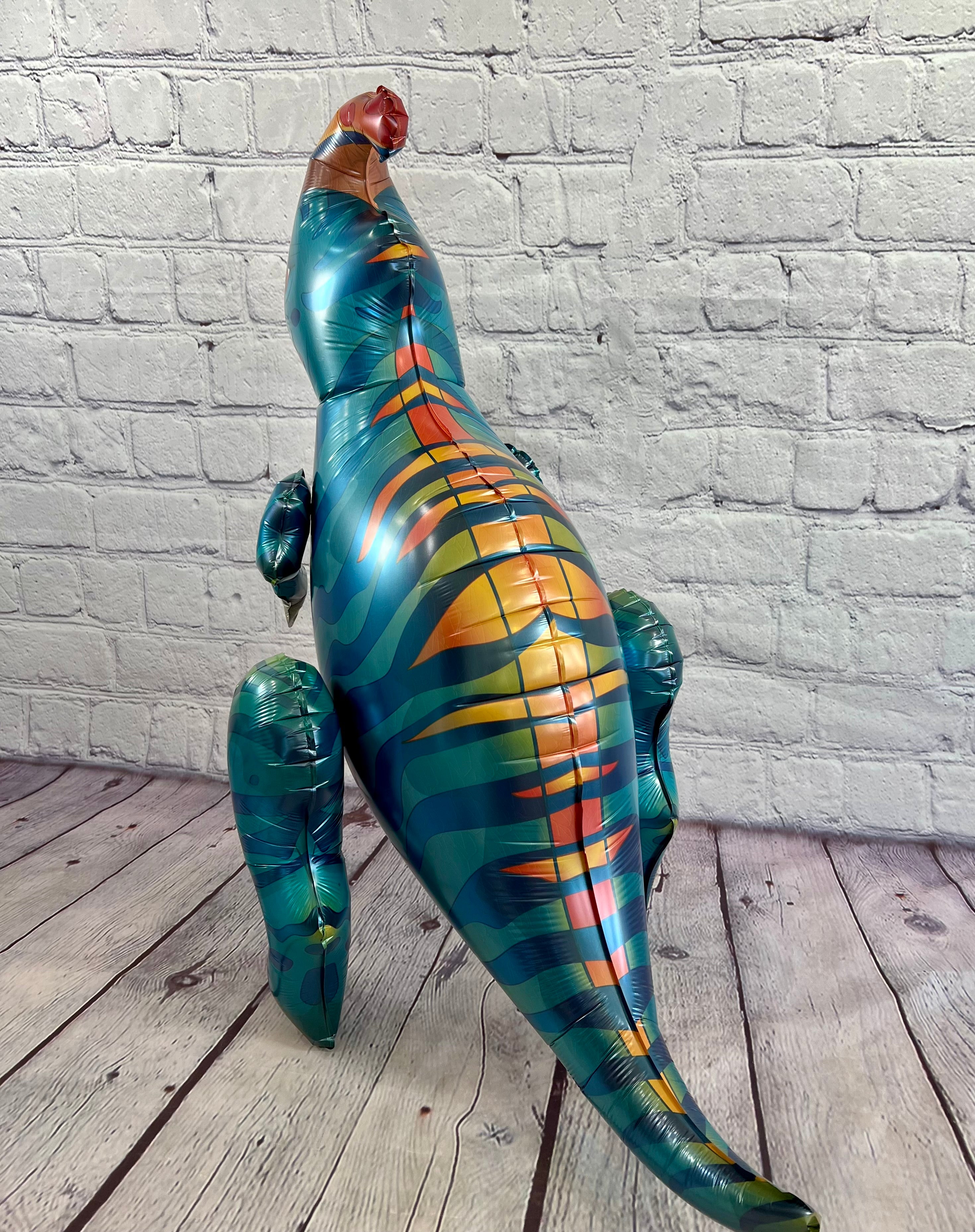 Dinosaur 4D Standing Balloon Set – Jumbo Foil Party Decor (3-Piece Set)