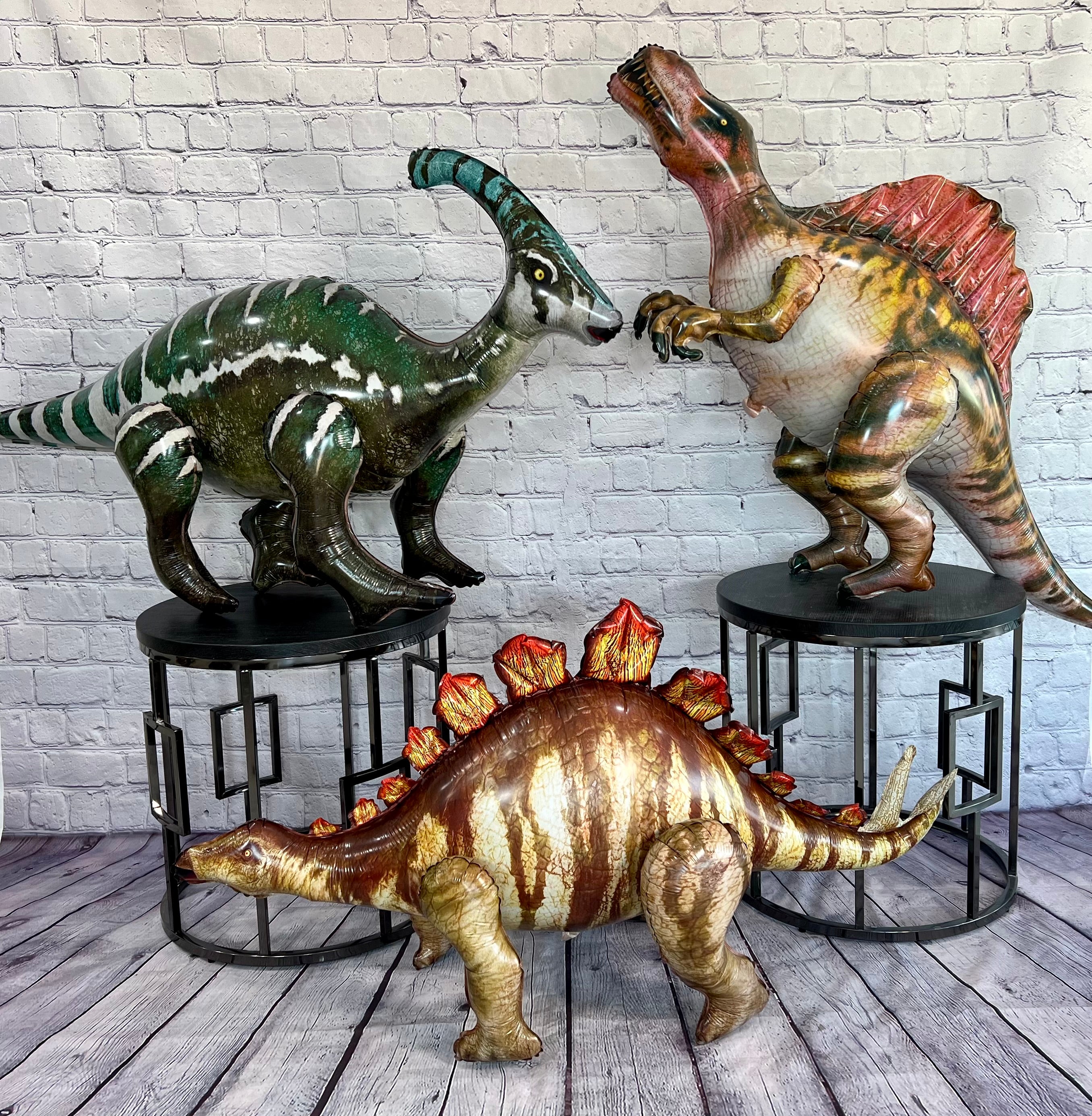 Gigantic Walking Dinosaur Balloon Set – Jumbo Foil Party Decor (6-Piece Set)