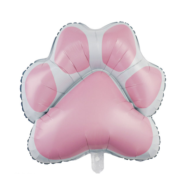 Pink Dog Paw Print Balloon – Puppy Birthday Party Decor