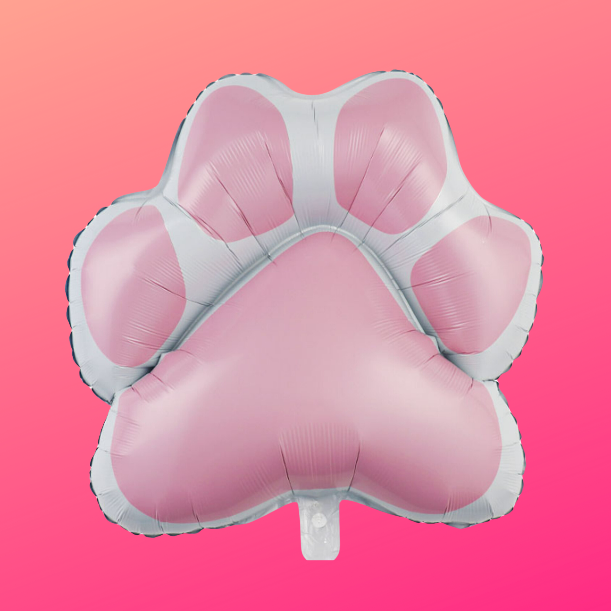 Pink Dog Paw Print Balloon – Puppy Birthday Party Decor