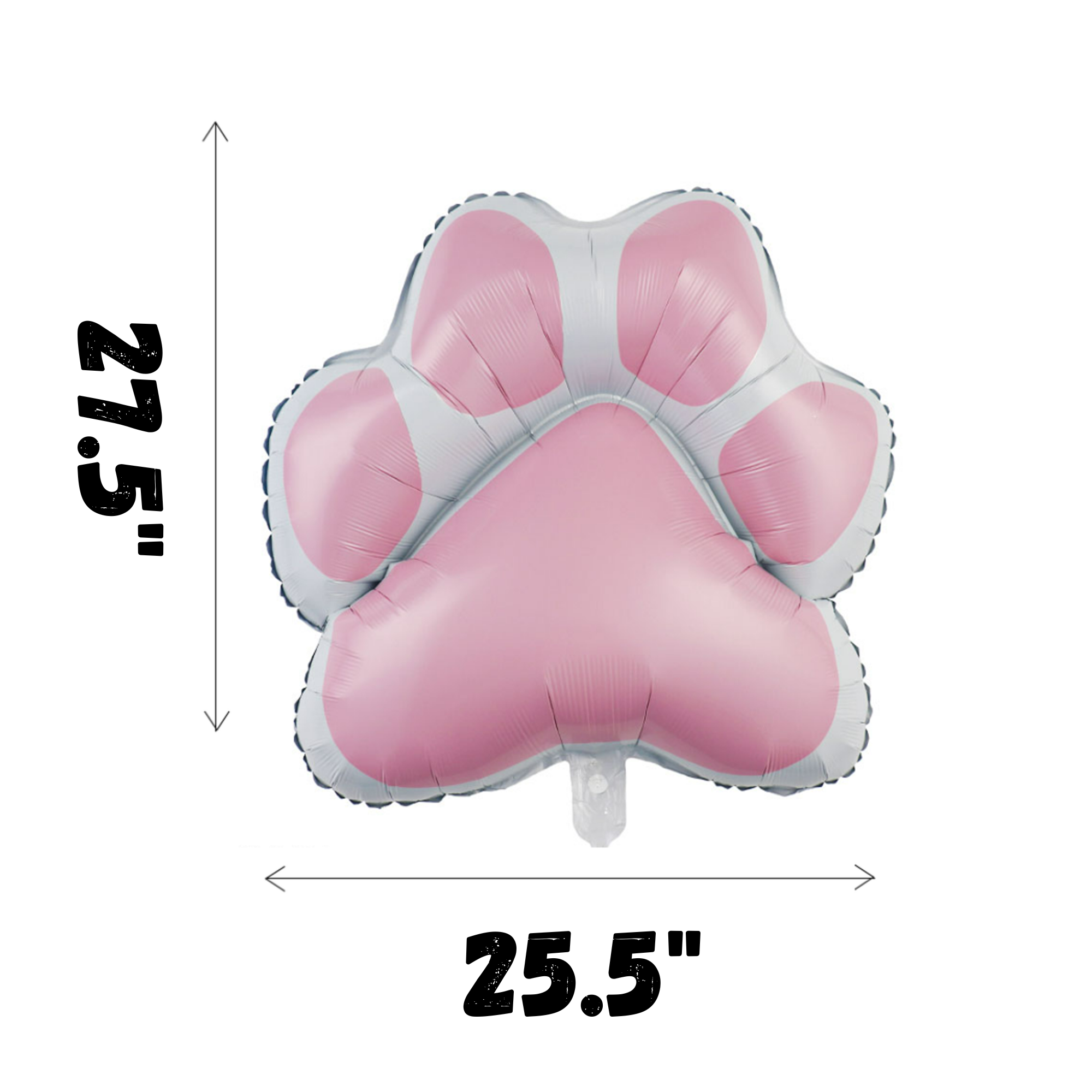 Pink Dog Paw Print Balloon – Puppy Birthday Party Decor