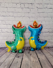 Load image into Gallery viewer, Dragon Foil Balloons JUMBO Mylar - Set of 2 | Party Supplies and Decorations | Birthday Baby Shower Gender Reveal
