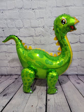 Load image into Gallery viewer, Dinosaur Balloon Set of 12 JUMBO Mylar Walking Foil Balloons | Party Supplies and Decorations | Birthday Baby Shower Gender Reveal
