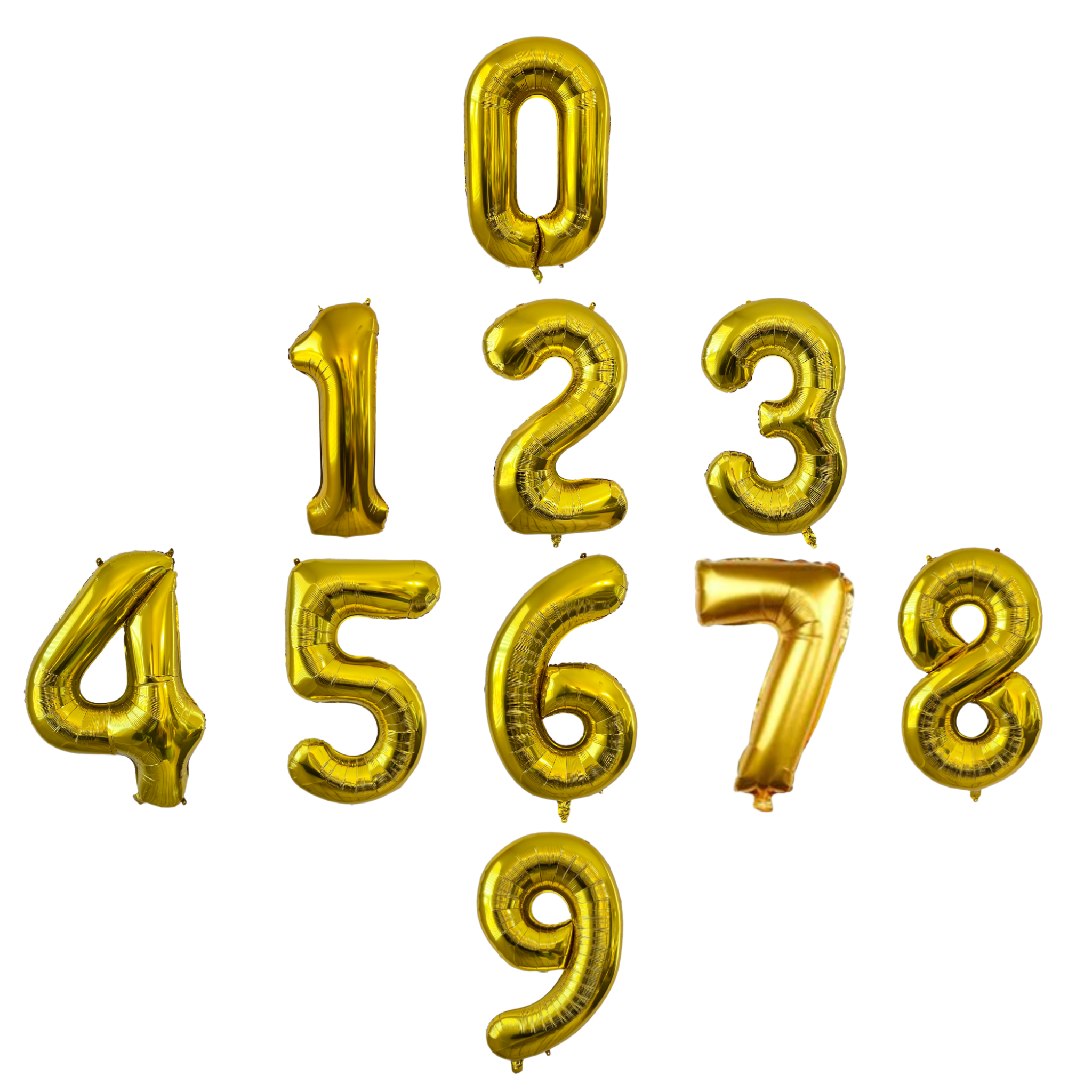 Gold Number Balloon – Giant 40" Foil Birthday Party Decor
