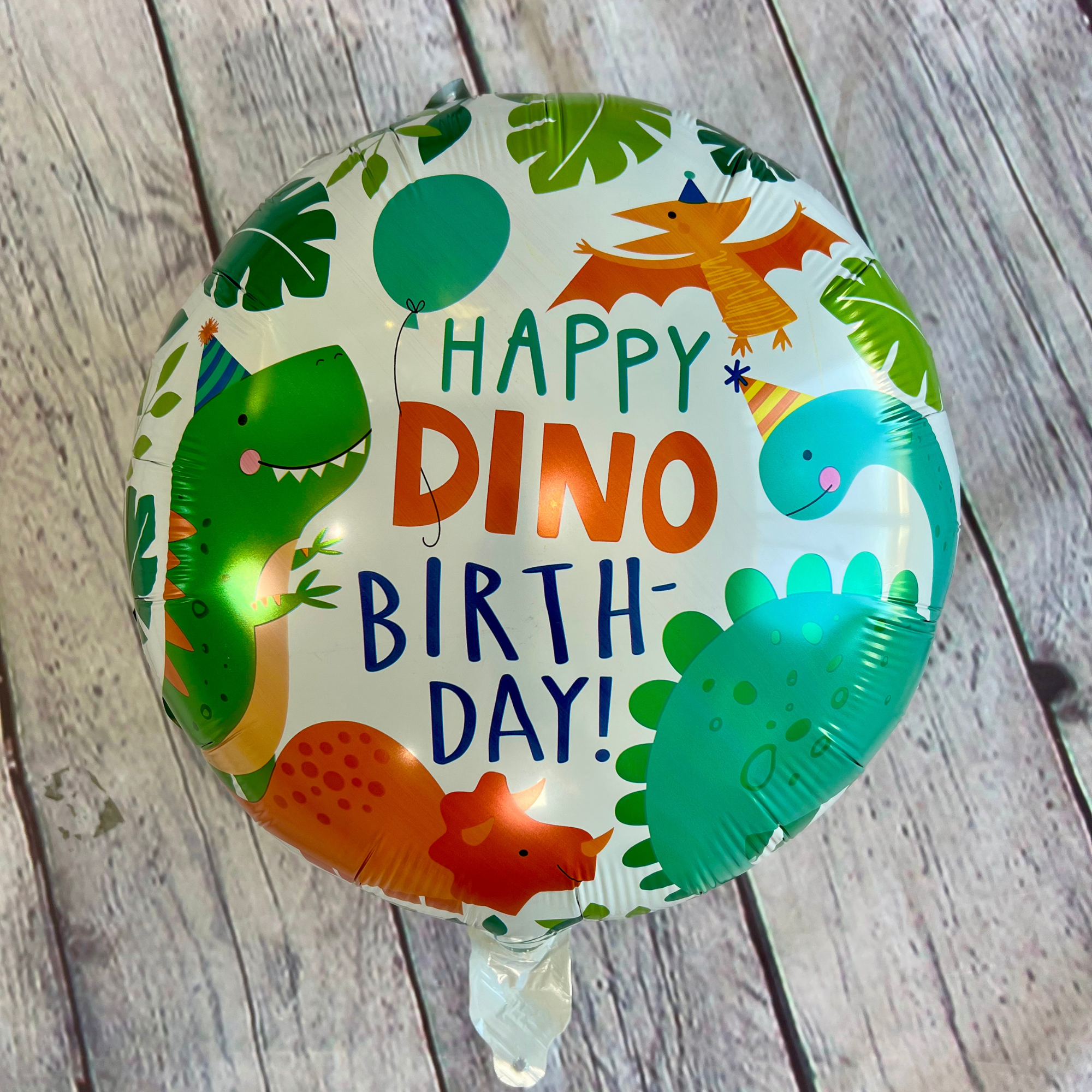 Green Dino Birthday Balloon Set – Party Decor (5-Piece Set)