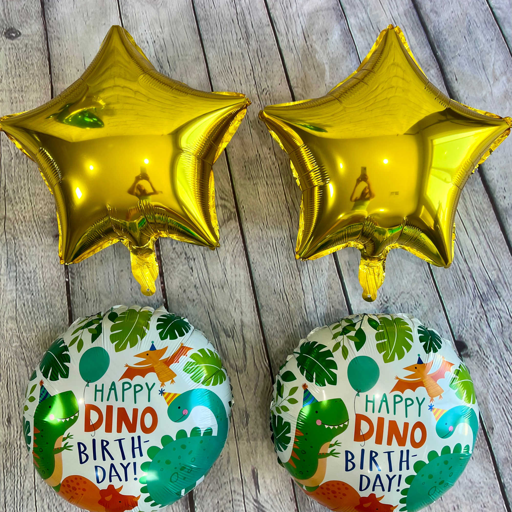 Green Dino Birthday Balloon Set – Party Decor (5-Piece Set)