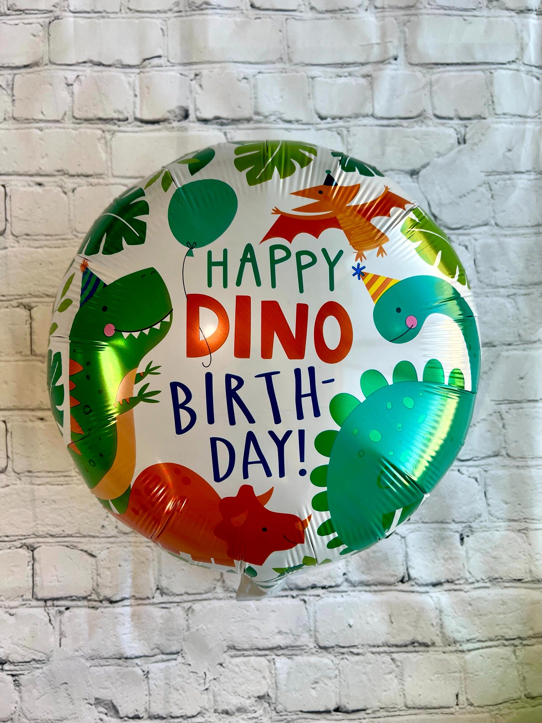 Green Dinosaur Birthday Balloon Set – Foil Party Decor (5-Piece Set)