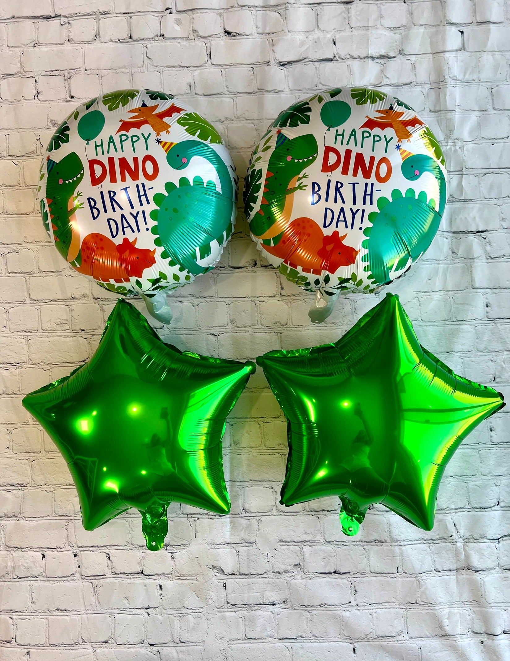 Gigantic Dinosaur 3D Balloon Set – Foil Party Decor (6-Piece Set)