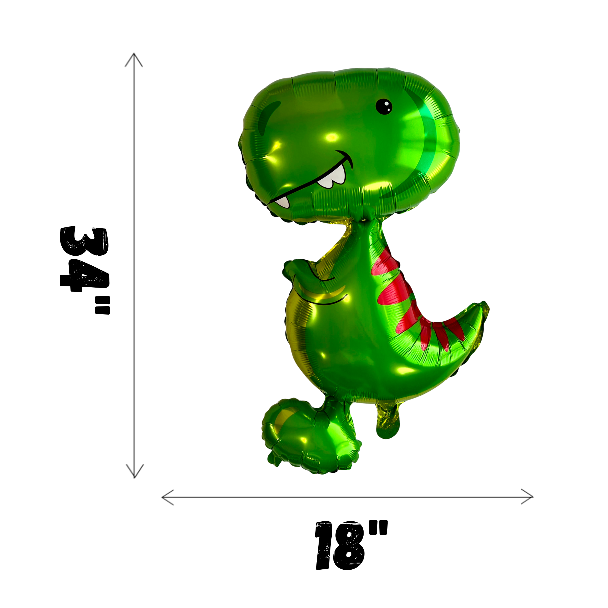 Green Dino Birthday Balloon Set – Party Decor (5-Piece Set)
