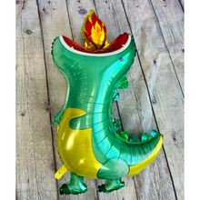 Load image into Gallery viewer, Dragon Foil Balloons JUMBO Mylar - Set of 5 - Fire Breathing Dragon | Party Decorations and Supplies Birthdays Celebrations | Gifts For Kids
