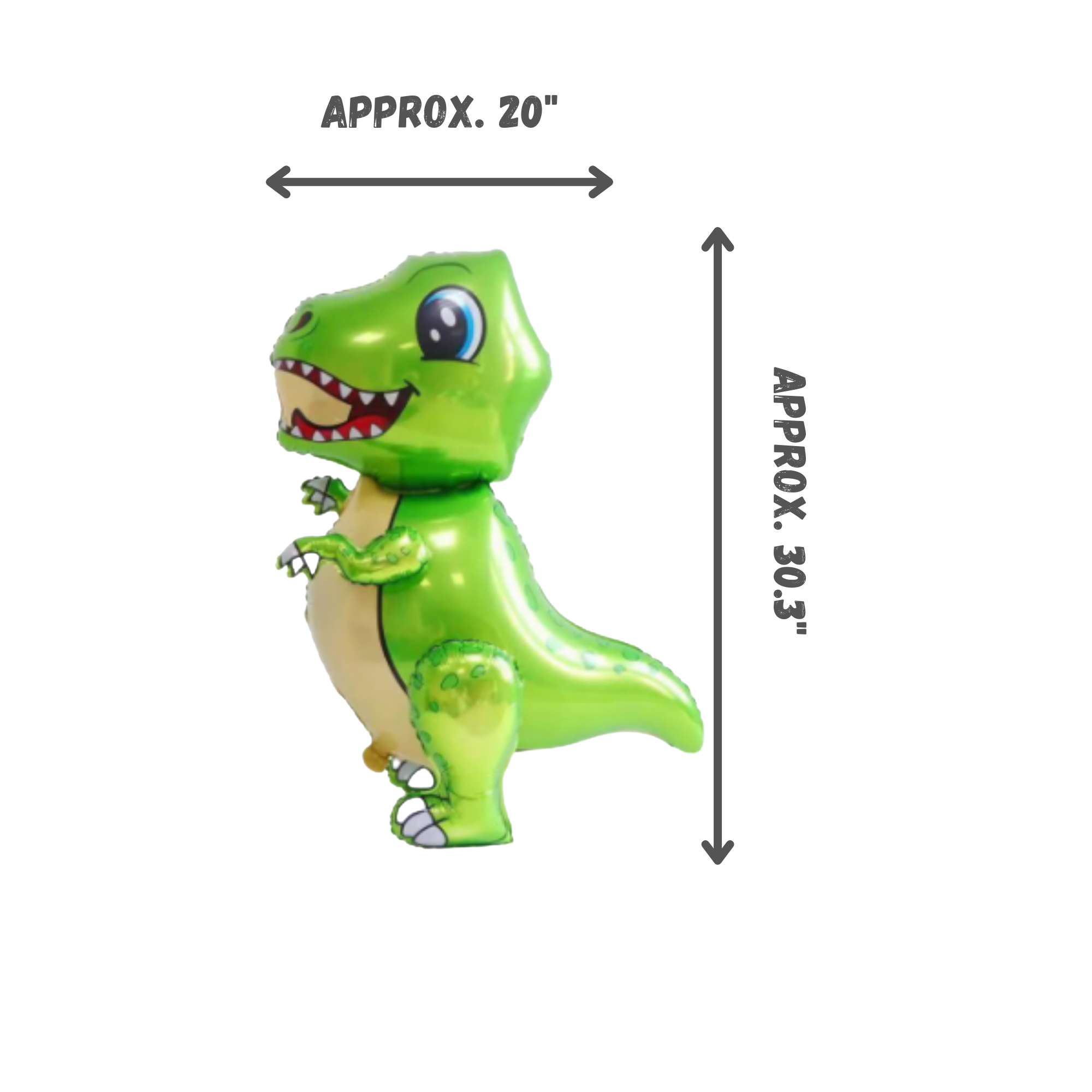 Walking T-Rex Balloon Set – Jumbo Foil Party Decor (6-Piece Set)
