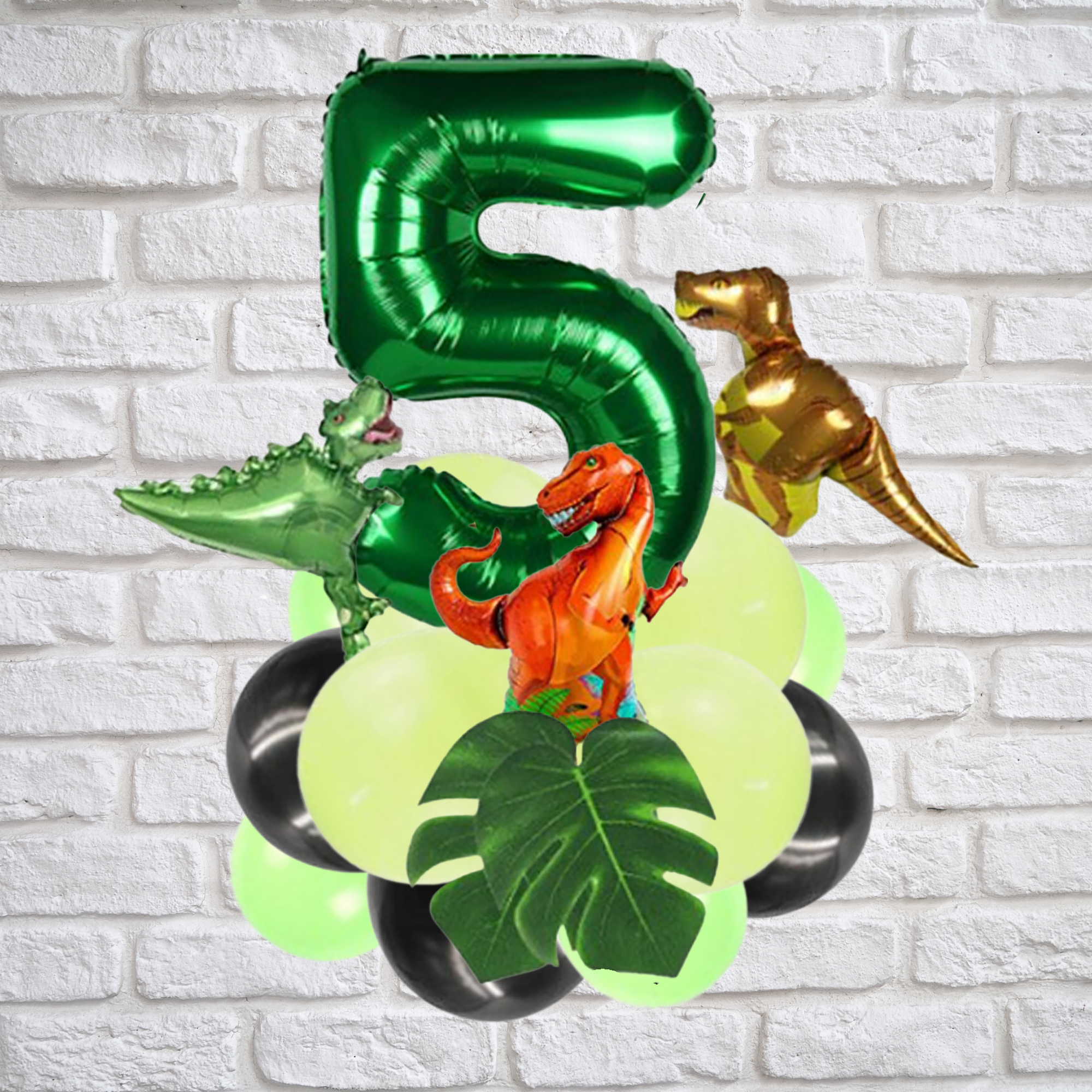 Dinosaur Number Balloon – Birthday Party Decor Set