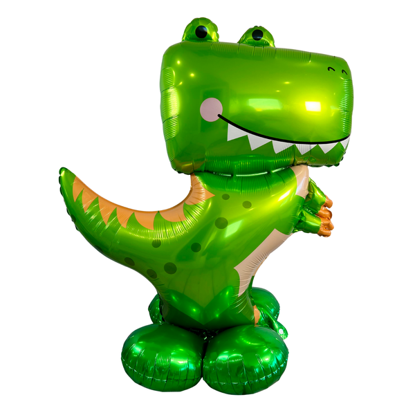 Green Dinosaur Standing Balloon – Jumbo Foil Party Decor