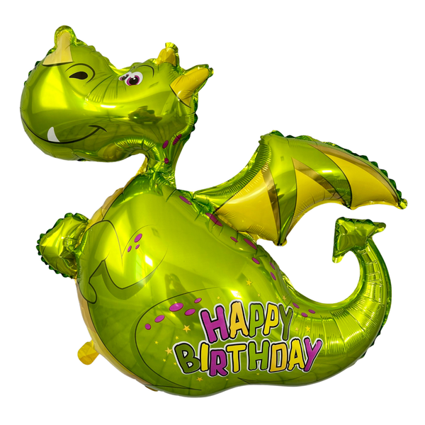 Green Flying Dragon Balloon – Jumbo 36" Foil Party Decor