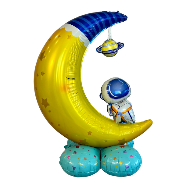 Astronaut on Moon Balloon – Jumbo Outer Space Party Decor