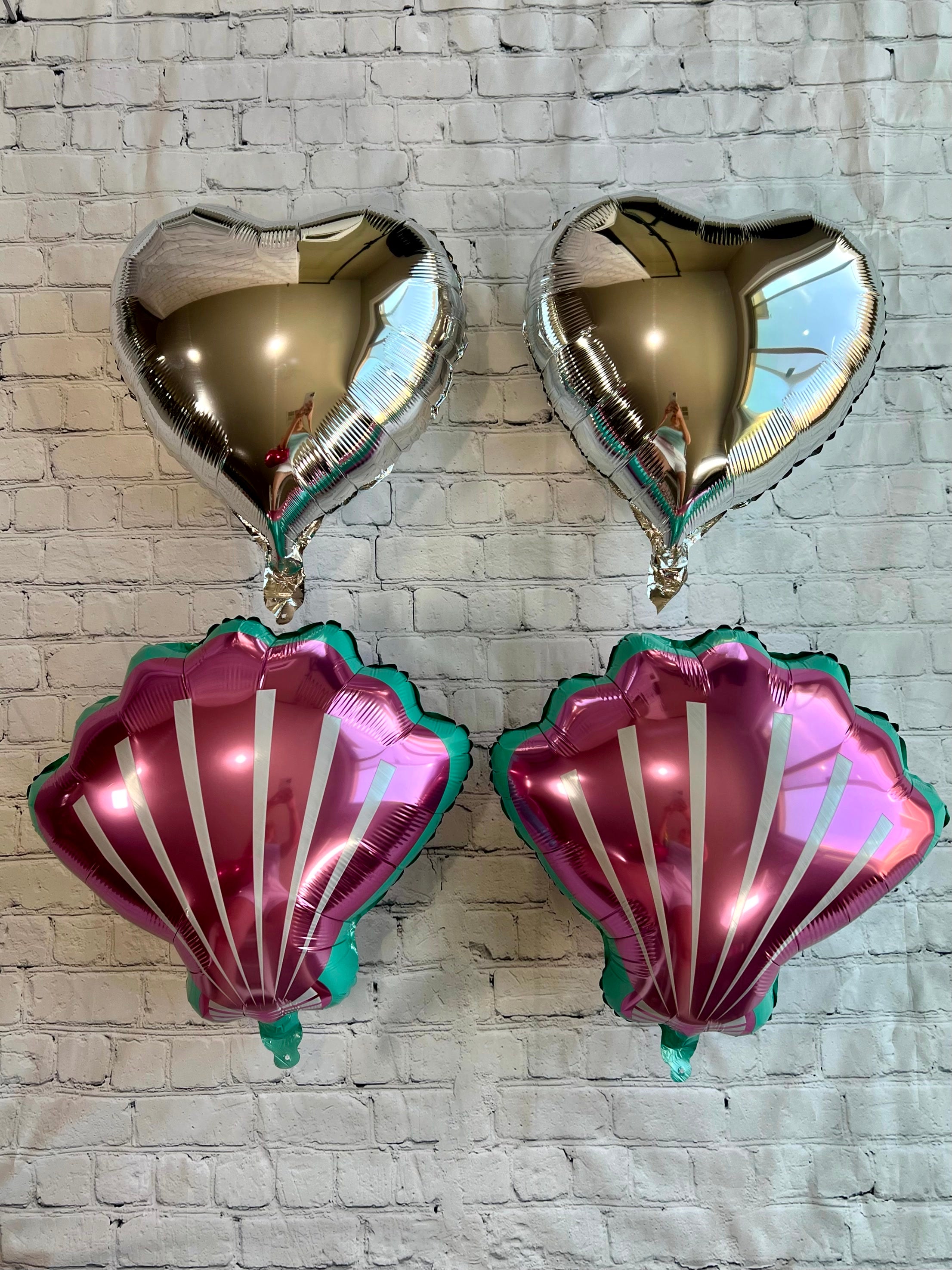 Mermaid Seashell Balloon Set – Party Decor (5-Piece Set)