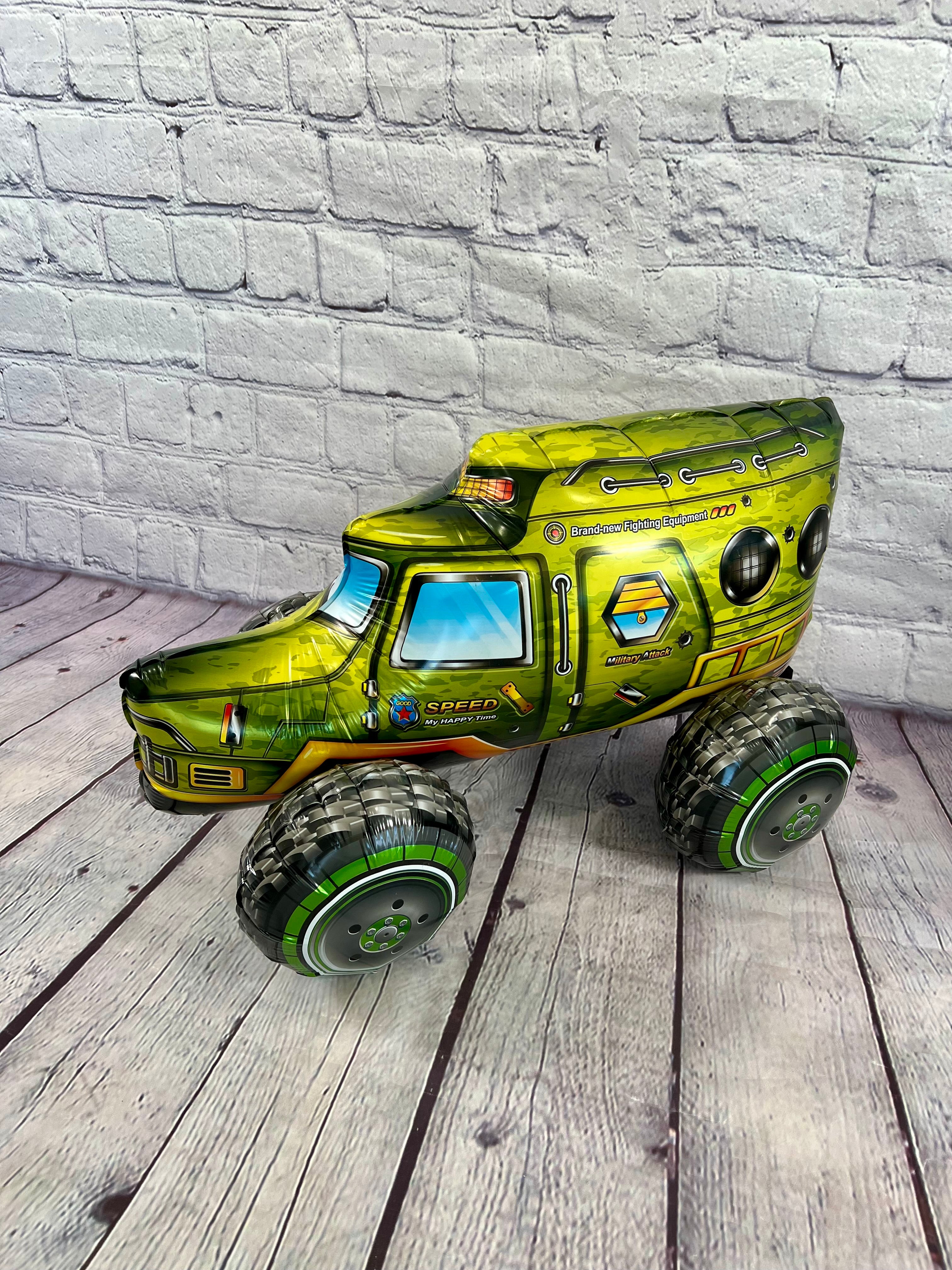 Military Vehicle Balloon Set – Trucks, Tank & Missile (3-Piece Set)