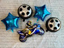 Load image into Gallery viewer, Motorcycle Dirt Bike Tire Balloons 5PC Set | Birthday Party Supplies and Decoration | Birthday Parties Celebration Baby Shower Gender Reveal
