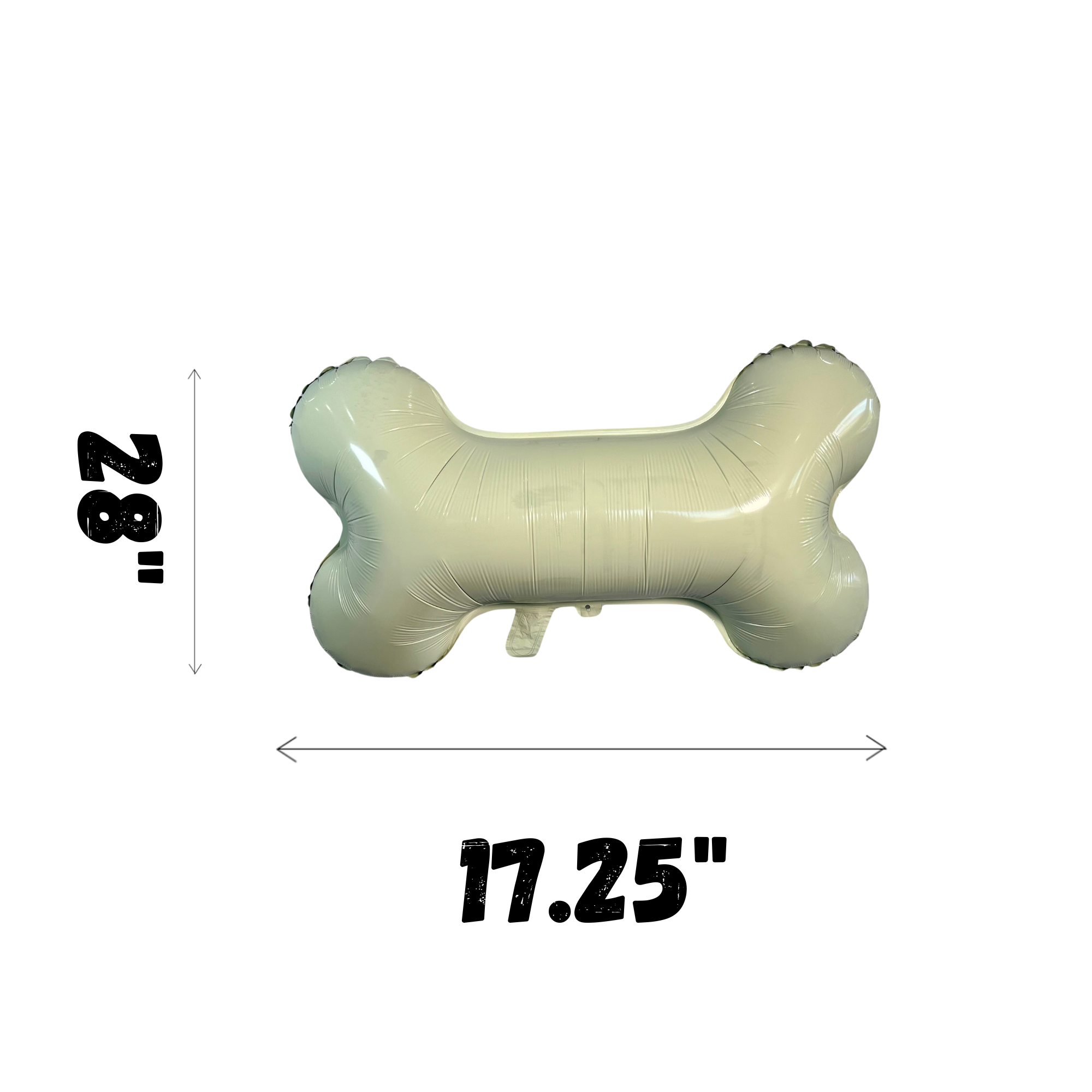 Off-White Dog Bone Balloon – Puppy Party Decor (28 x 17.25")