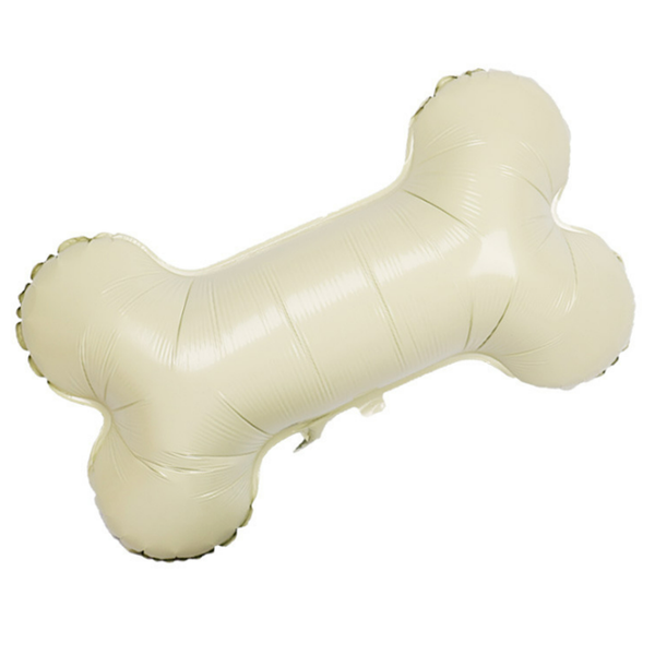 Off-White Dog Bone Balloon – Puppy Party Decor (28 x 17.25")