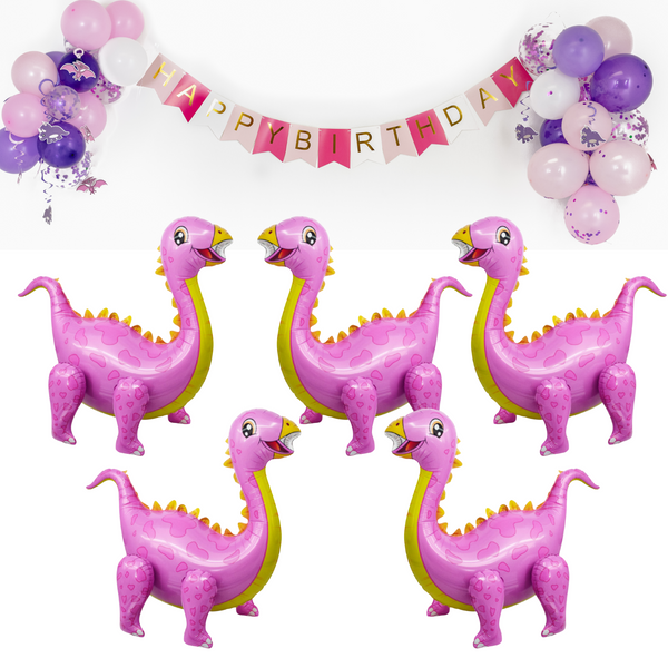 Pink Dinosaur Balloons – Jumbo Birthday Party Decor