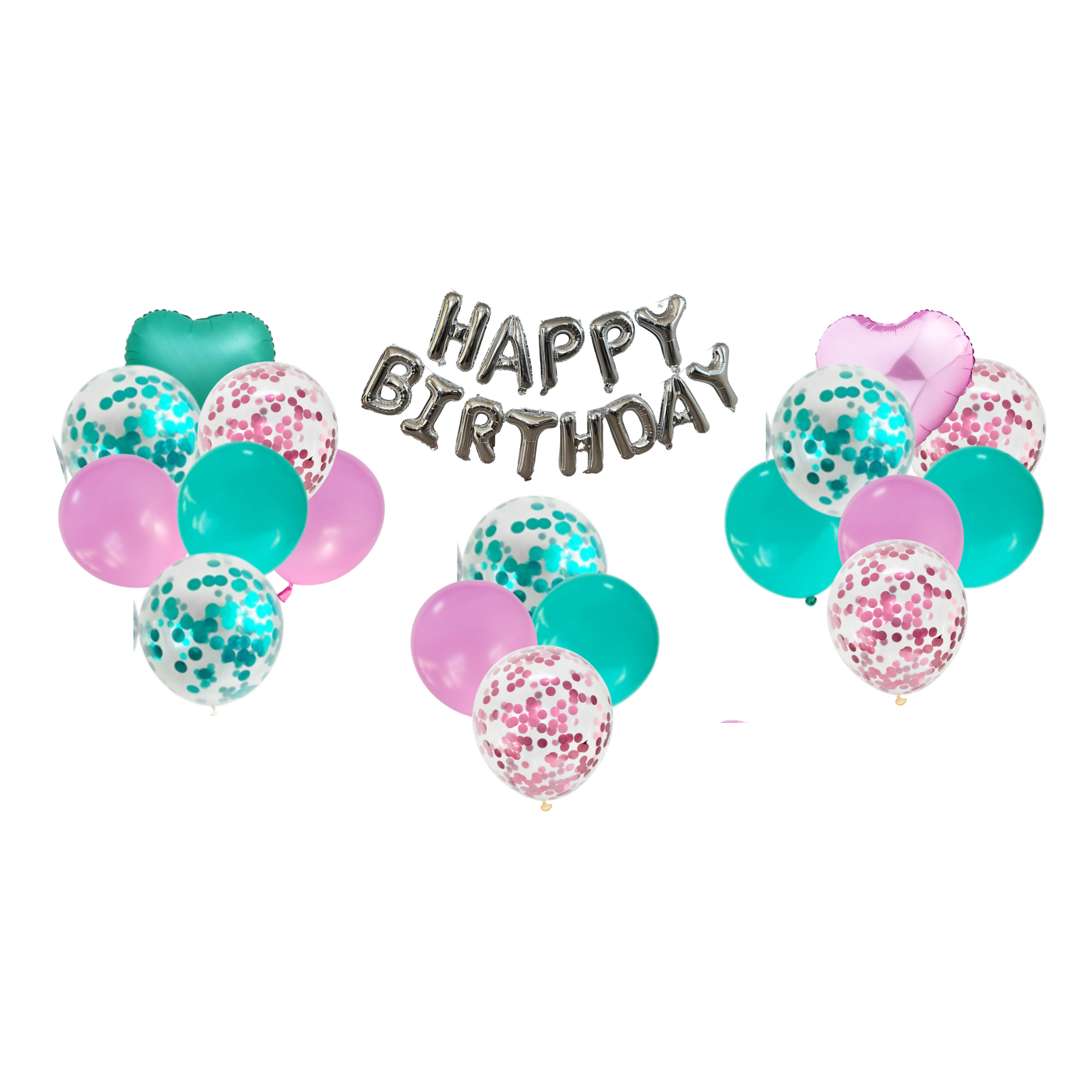 Pink & Teal Dinosaur Balloons – Jumbo Birthday Party Decor