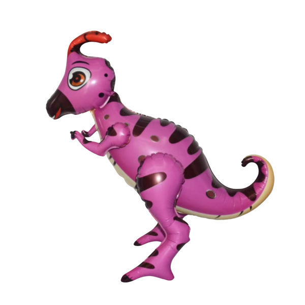 Pink 4D Parasaurolophus Walking Balloon – Jumbo Foil Party Decor