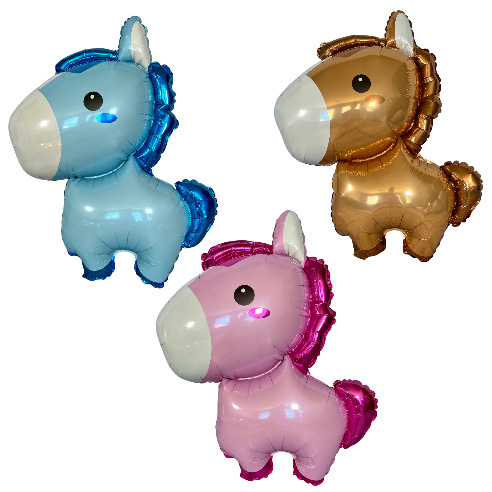 Baby Pony Balloon Set – Jumbo Foil Party Decor (3-Piece Set)