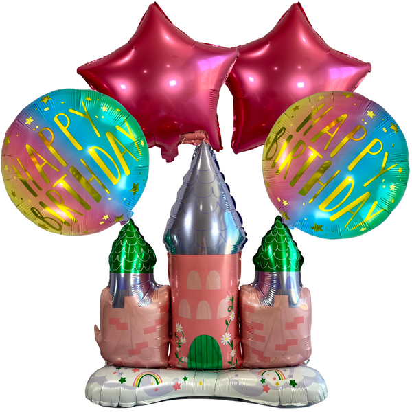 Princess Castle Balloon Set – Party Decor (5-Piece Set)
