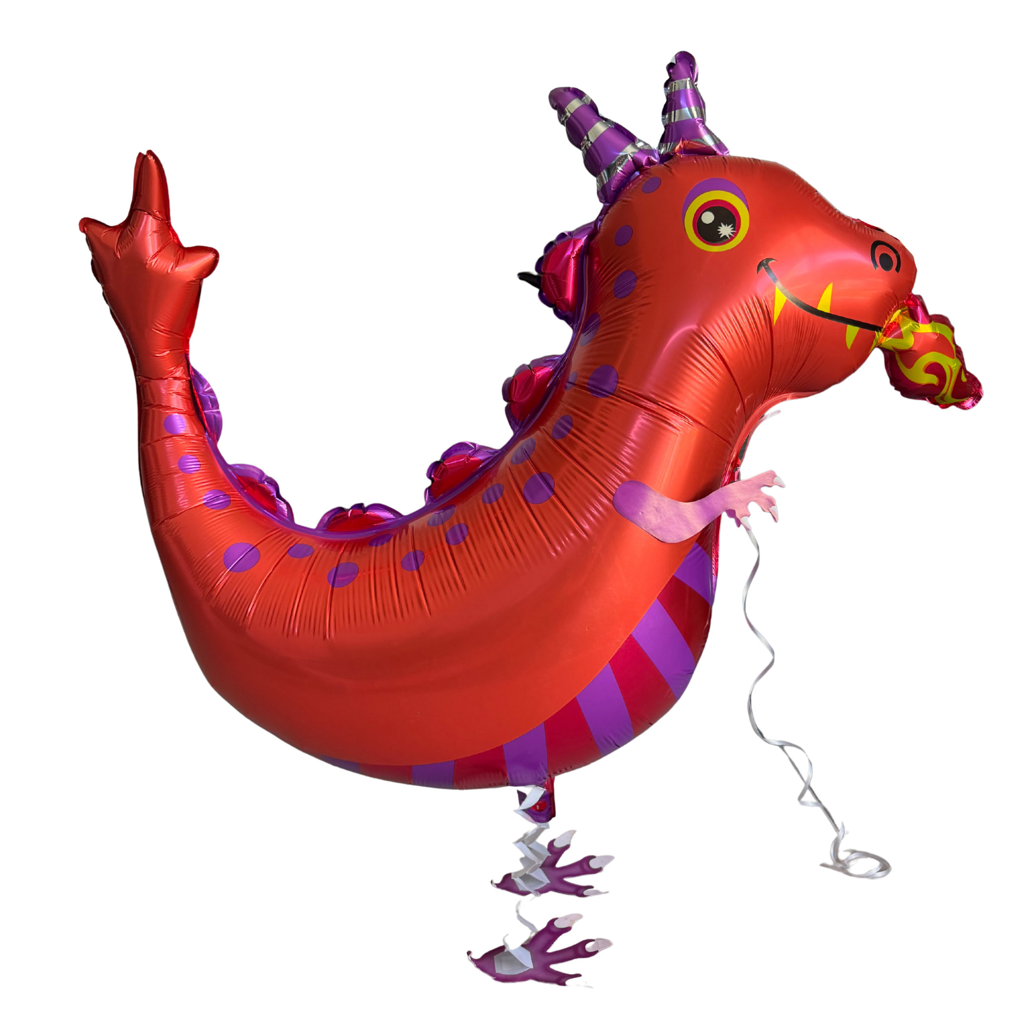 Black and Red Walking Dragon Balloons Set of 2