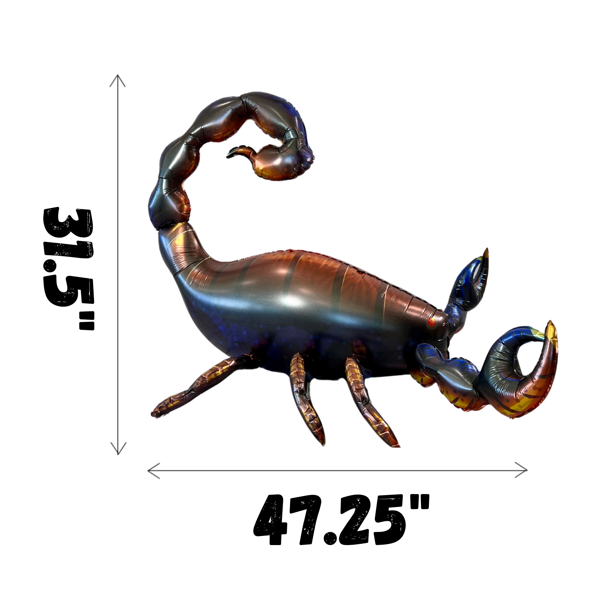 Giant 4D Scorpion Balloon – Party Decor for Science & Bug Themes