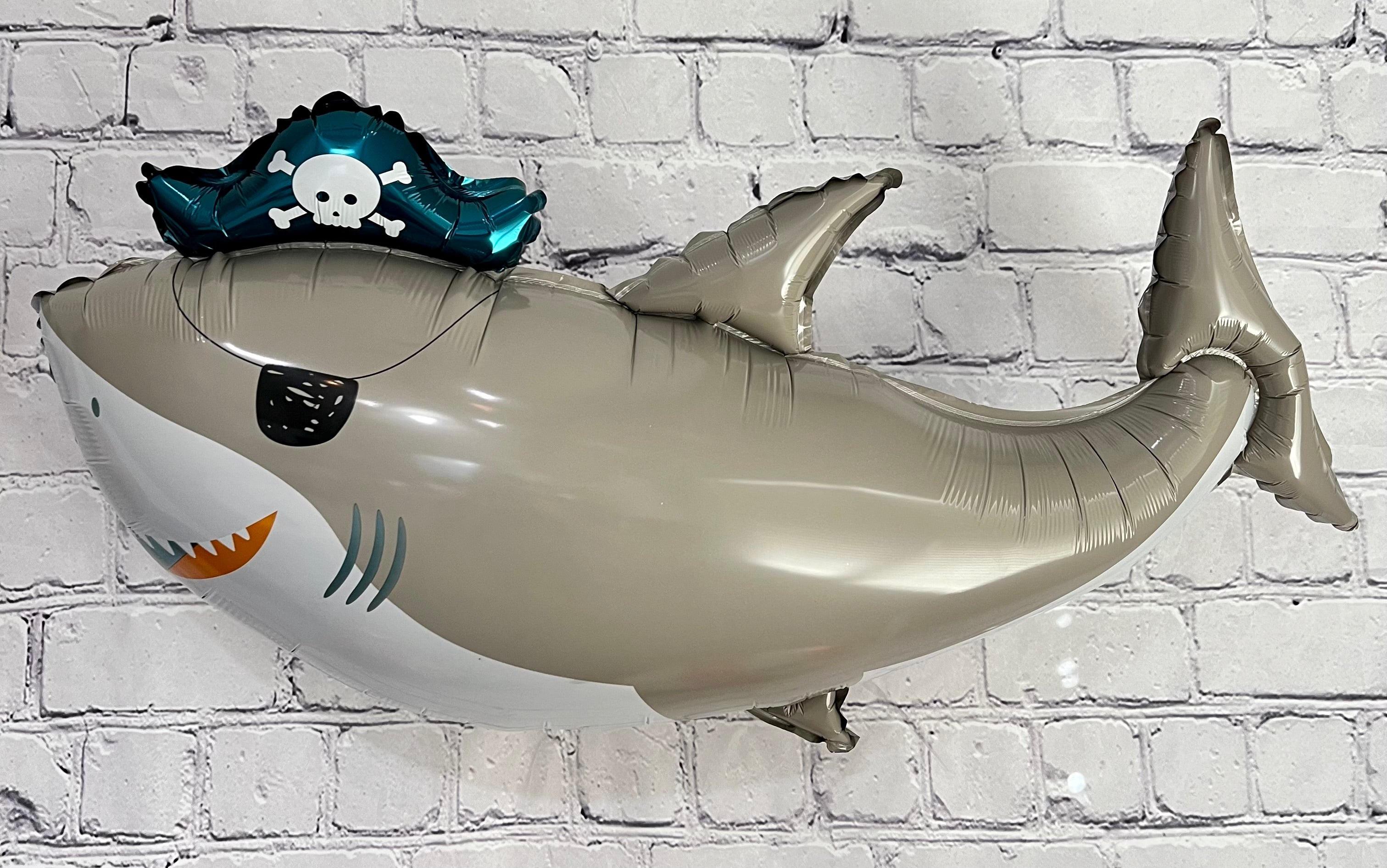 Pirate & Shark Balloon Set – Birthday Party Decor (5-Piece Set)