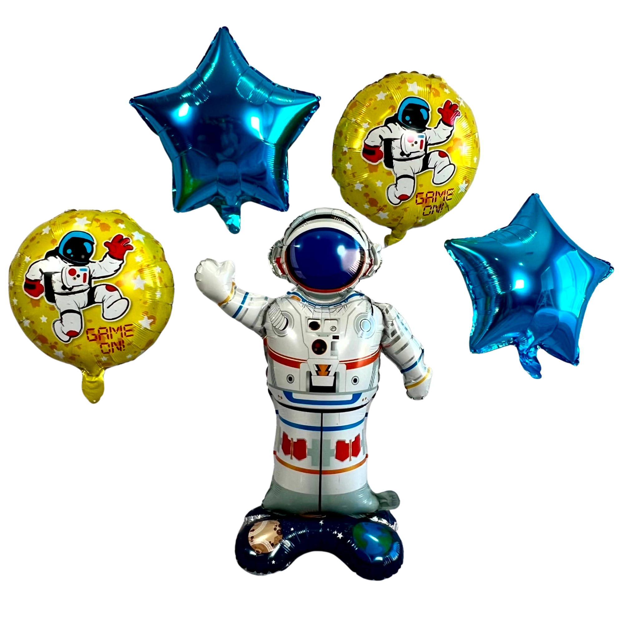 Astronaut Balloon Set – Outer Space Party Decor (5-Piece Set)