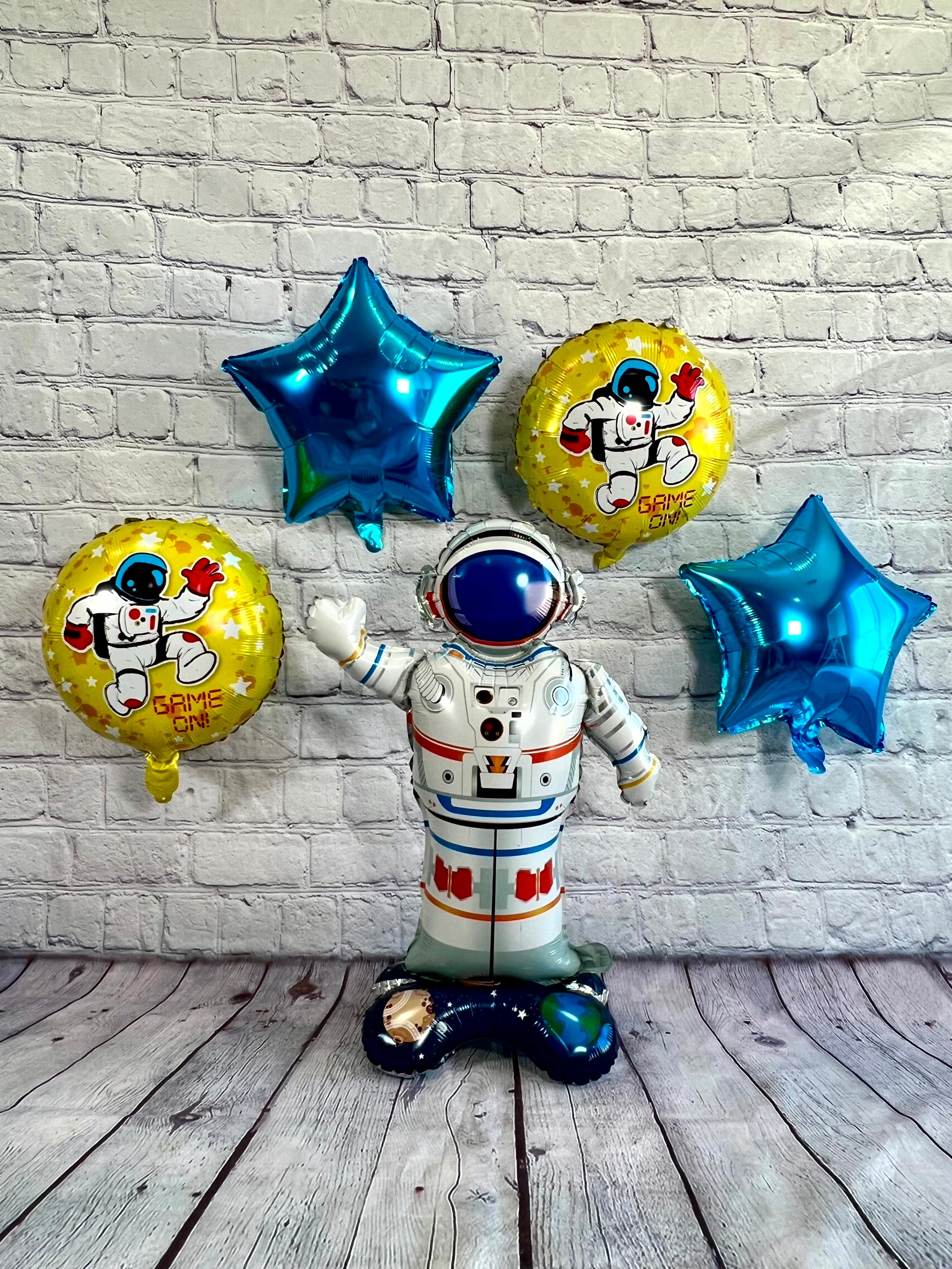 Astronaut Balloon Set – Outer Space Party Decor (5-Piece Set)