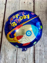 Load image into Gallery viewer, Rocket Ship Balloon Birthday Outer Space Stars 5 PC Set | Party Supplies Balloons and Decorations for Celebrations Events | Gifts for Kids
