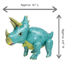 Load image into Gallery viewer, Dinosaur Balloon Set of 9 JUMBO Mylar Walking Foil Balloons | Party Supplies and Decorations | Birthday Baby Shower Gender Reveal

