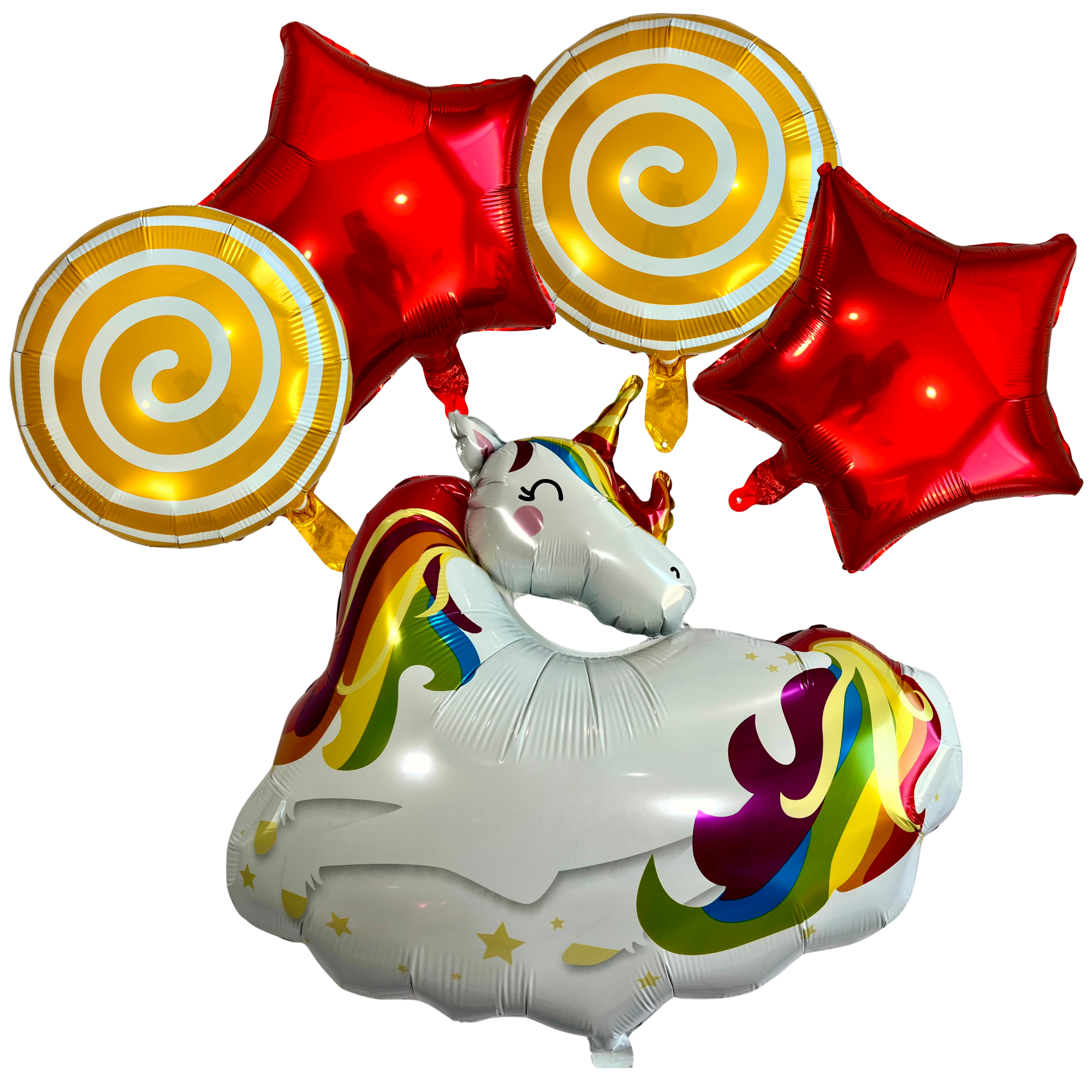Unicorn Foil Balloon Set – Party Decor (5-Piece Set)