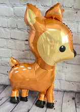 Load image into Gallery viewer, Woodland Animal Balloons - Happy Birthday Foil Party Balloons - Set of 8
