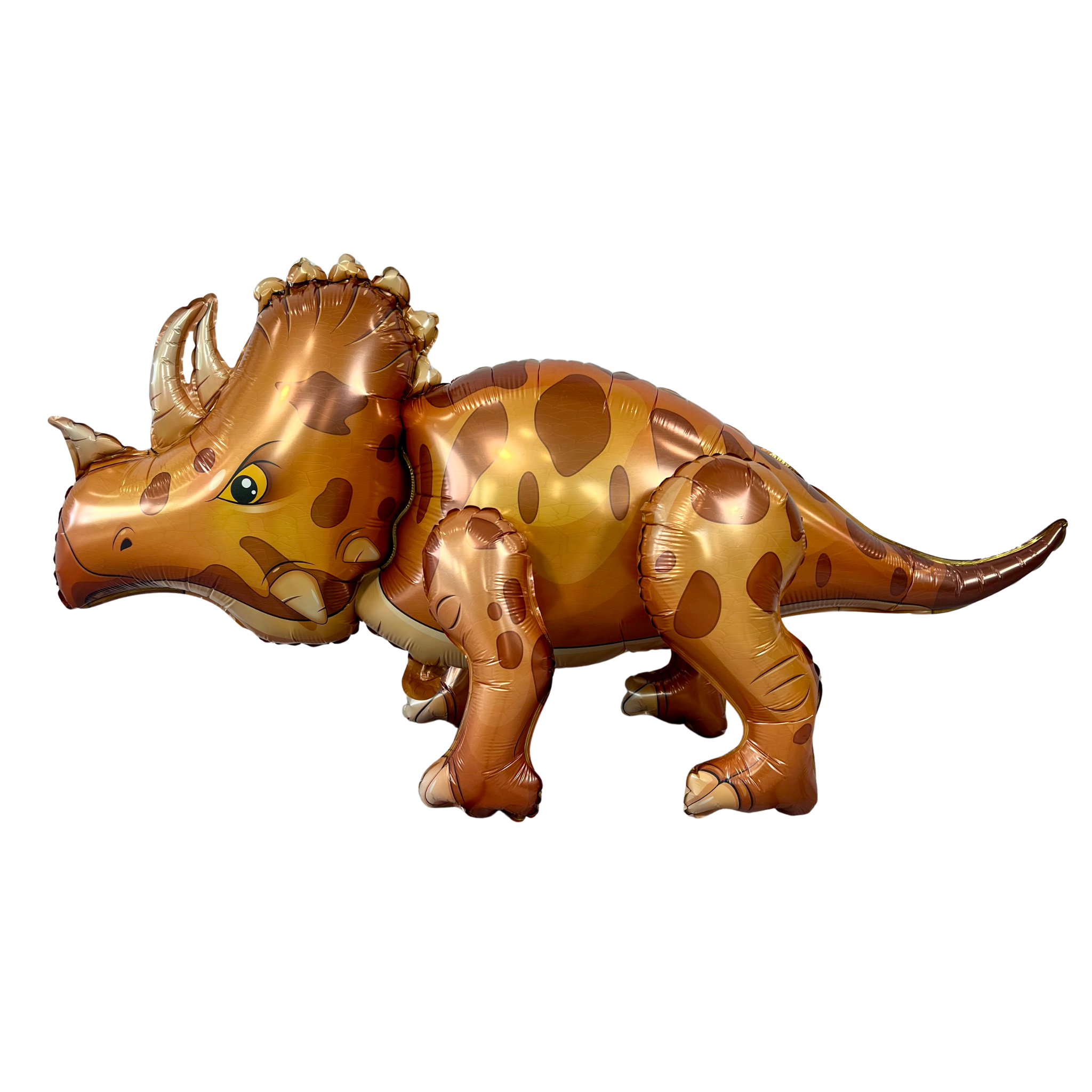 Brown Triceratops Walking Balloon – Jumbo Foil Party Decor