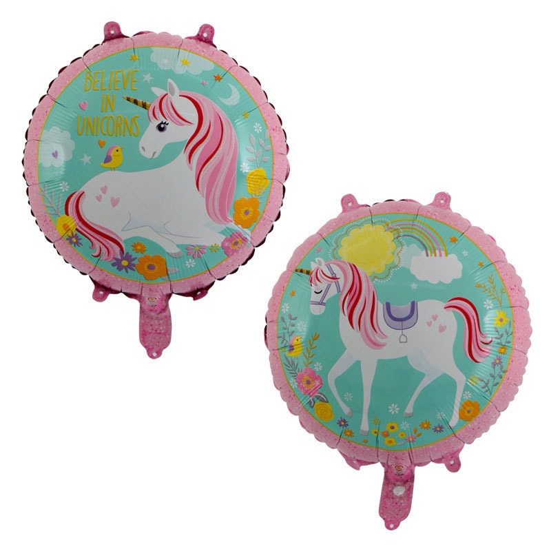 Unicorn Banner & Balloon Set – Colorful Party Decor (6-Piece Set)