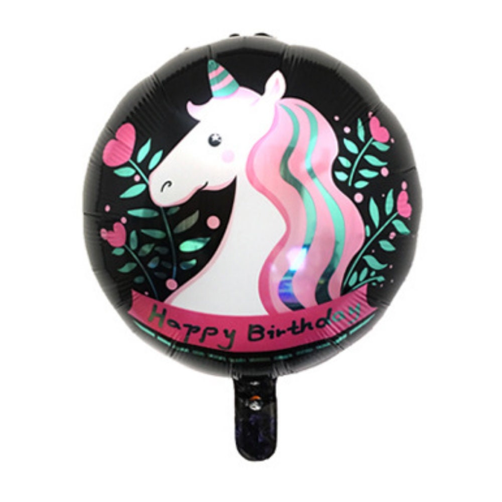 Unicorn Banner & Balloon Set – Colorful Party Decor (6-Piece Set)