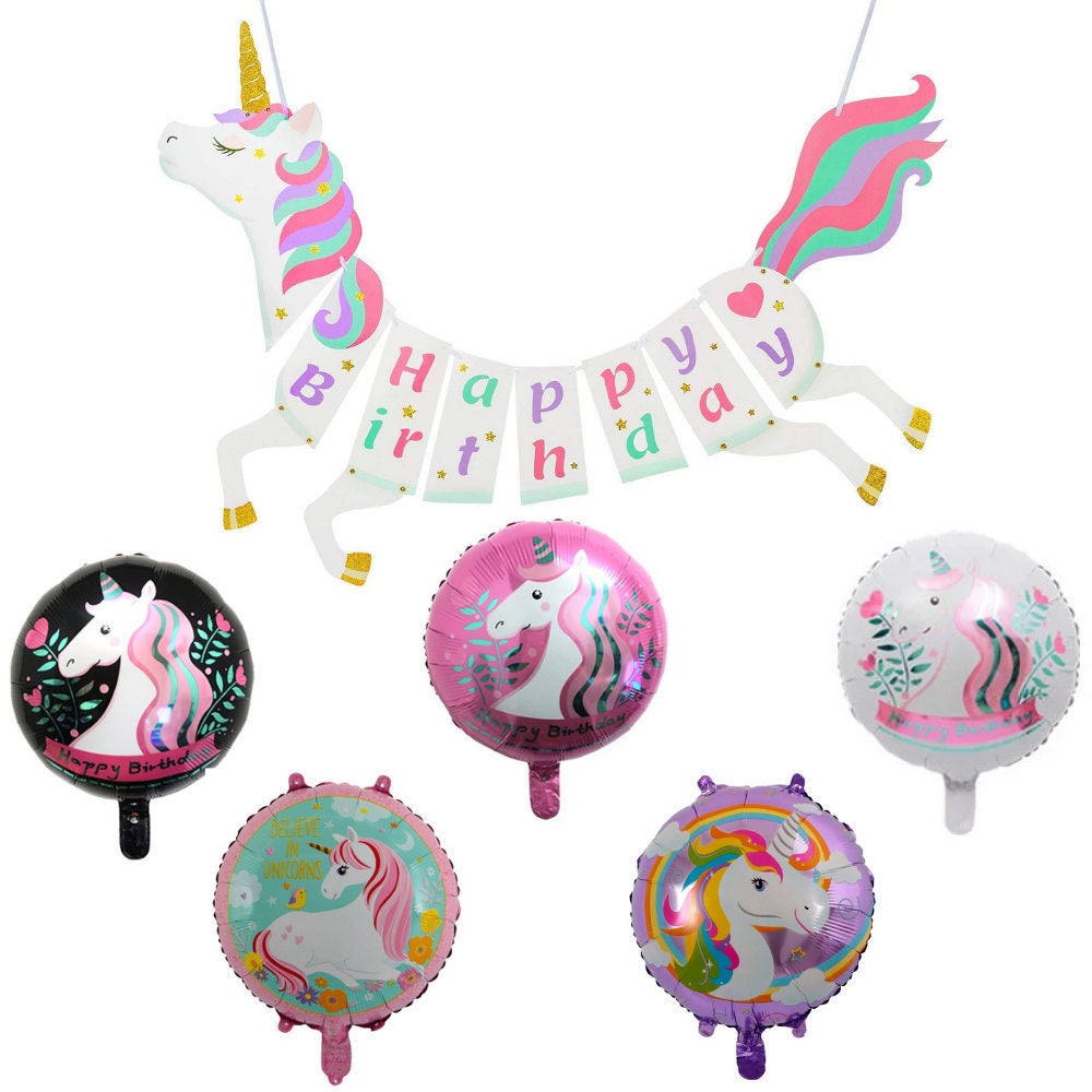 Unicorn Balloon & Banner Mega Set – Jumbo Party Decor (13-Piece Set)