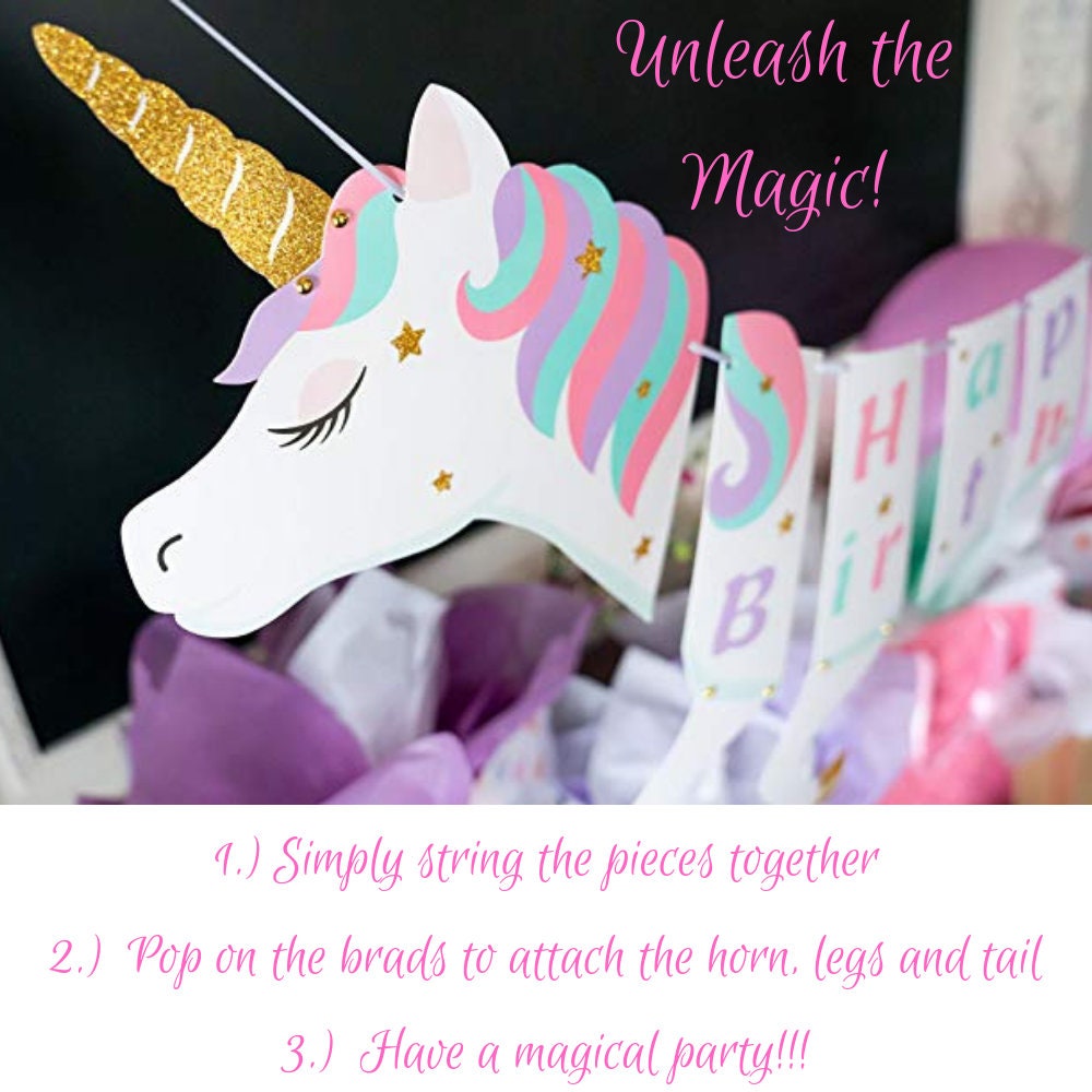 Unicorn Balloon & Banner Mega Set – Jumbo Party Decor (13-Piece Set)