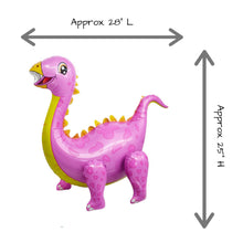 Load image into Gallery viewer, Dinosaur Birthday Party Decorations PINK and TEAL JUMBO Dinosaur Balloons | Party Supplies and Decorations
