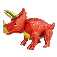 Load image into Gallery viewer, Dinosaur Balloon JUMBO Mylar Walking Foil Balloons - RED | Party Supplies and Decorations | Birthday Party Gender Reveal Baby Shower
