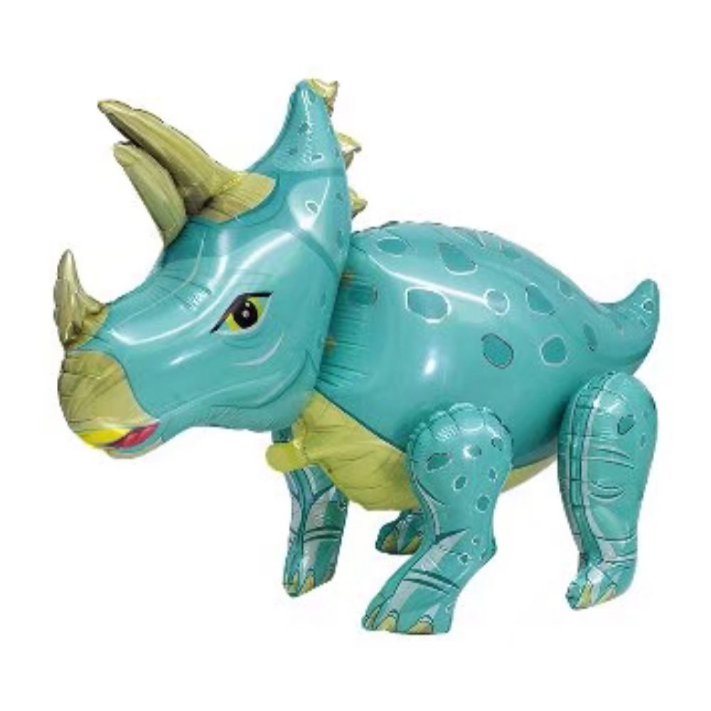 Teal Walking Dinosaur Balloon – Jumbo Foil Party Decor
