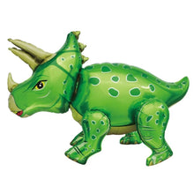 Load image into Gallery viewer, Dinosaur Balloon JUMBO Mylar Walking Foil Balloons - GREEN | Party Decorations and Supplies | Birthday Baby Shower Gender Reveal
