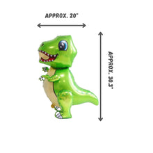 Load image into Gallery viewer, Dinosaur Balloon JUMBO Mylar Walking Foil Balloons - Green T-Rex
