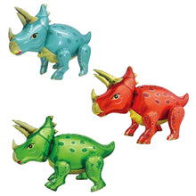 Load image into Gallery viewer, Dinosaur Balloon Set of 9 JUMBO Mylar Walking Foil Balloons | Party Supplies and Decorations | Birthday Baby Shower Gender Reveal
